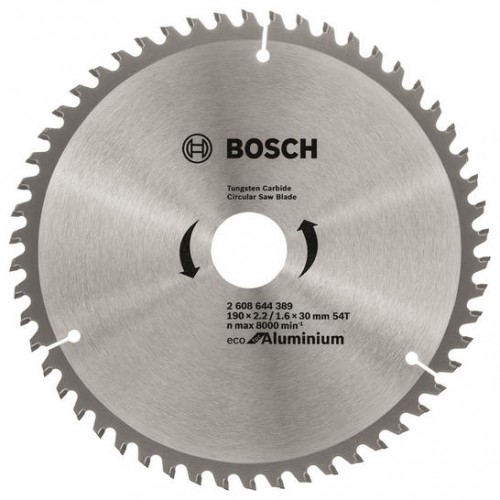 Bosch Диск пиляльний Eco for Aluminium 190x2.42/1.6x30мм 54TCG
