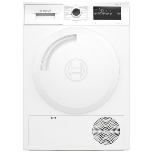 Bosch Сушильна машина тепловий насос, 8кг, A++, 60см, дисплей, білий Bosch Сушильна машина тепловий насос, 8кг, A++, 60см, дисплей, білий