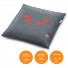 Beurer Масажна подушка Beurer для плечей, шиї, спини та ніг, від мережі, 1,8кг, 4 головки шиацу, підігрів, сірий Beurer Масажна подушка Beurer для плечей, шиї, спини та ніг, від мережі, 1,8кг, 4 головки шиацу, підігрів, сірий