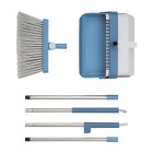 ARDESTO Набір для прибирання совок і щітка з довгою ручкою 79.2см, пластик, блакитний