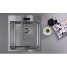 Deante Набір для кухні Olfato стальна мийка ZPO_010A + зміш. BQO_F72M, матова сталь