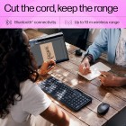 Клавіатура мембранна HP 460 Multi-Device key, BT, EN/UK, чорний