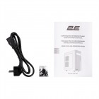 2E Корпус Alfa E185-400 з БЖ 2E ATX400W, 1xUSB3.0, 2xUSB2.0, VGA 310мм, ATX, чорний