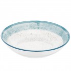 ARDESTO Тарілка супова Siena, 20см, порцеляна, біло-блакитний