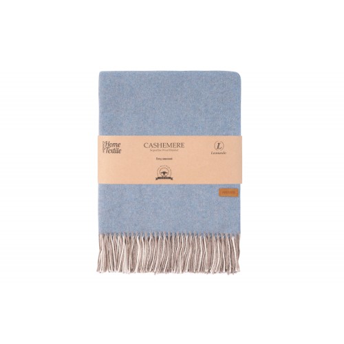 ARDESTO Плед Leonardo Moon, 140x200см, 5% кашемір, 40% вовна, 35% акрил, 20% п/е, блакитний ARDESTO Плед Leonardo Moon, 140x200см, 5% кашемір, 40% вовна, 35% акрил, 20% п/е, блакитний
