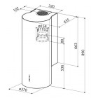 Faber Витяжка купольна, 37см, 1035м3ч, Eclipse Ev8 Led X A37, нерж