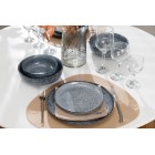 Тарілка обідня Ardesto Loreto, 27см, порцеляна, сірий Тарілка обідня Ardesto Loreto, 27см, порцеляна, сірий