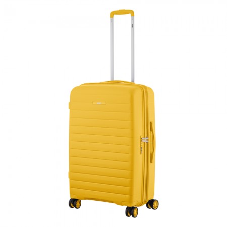 Валіза 2E, Aero, поліпропілен, середня, 63/78 л, TSA, 4 коле