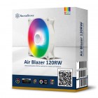 SilverStone Корпусний вентилятор Air Blazer 120RW-ARGB, 120мм, 600-2200rpm, 4pinPWM, 3pin +5VARGB, 7.4-35.6dBa, білий