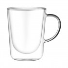 ARDESTO Набір чашок з ручками і подвійними стінками, 350мл, 2шт, боросилікатне скло, прозорий ARDESTO Набір чашок з ручками і подвійними стінками, 350мл, 2шт, боросилікатне скло, прозорий