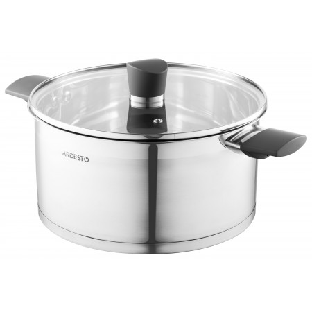 ARDESTO Каструля Gemini, скляна кришка, 5.2 л, нержавіюча ст