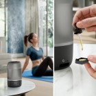 Philips Зволожувач повітря традиційне зволоження Series 1000, 41м2, 3л, 275мл/г, електр. кер-ння, режим сну, нічник, темно-сірий