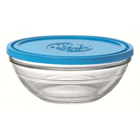 Duralex Миска Lys з синьою кришкою 2400 мл (23 см)