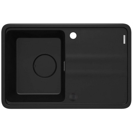 Deante Мийка кухонна Momi, граніт, прямокут., з крилом, 670х