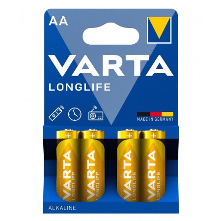 VARTA Батарейка LONGLIFE лужна AA блістер, 4 шт.