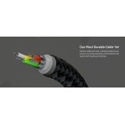 Belkin Кабель USB-С - USB-C плетений, силіконовий, з ремінцем на магніті, 1м, чорний Belkin Кабель USB-С - USB-C плетений, силіконовий, з ремінцем на магніті, 1м, чорний