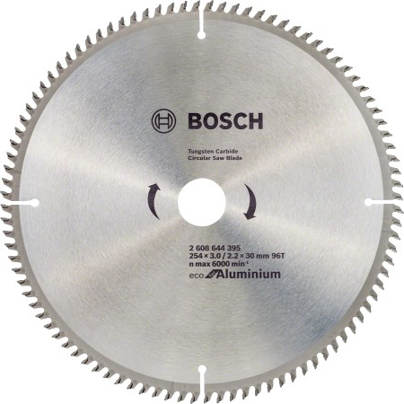 Bosch Диск пиляльний Eco for Aluminium 254x3x30-96T