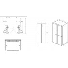 Haier Холодильник багатодверний, 181.5x83.3х65, холод.відд.-311л, мороз.відд.-156л, 4дв., А+, NF, інв., дисплей, нерж