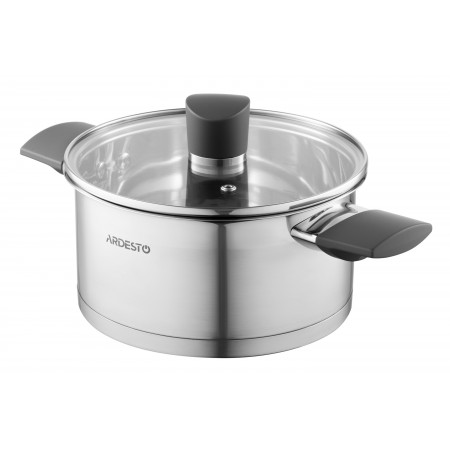 ARDESTO Каструля Gemini, скляна кришка, 2.1 л, нержавіюча ст