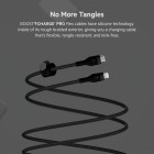 Belkin Кабель USB-С - Lightning, BRAIDED SILICONE, 1m, black