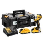 Шурупокрут ударний акумуляторний DeWalt 18V XR Li-Ion безщітковий 190Нм 2800об/хв кейс 0.96кг