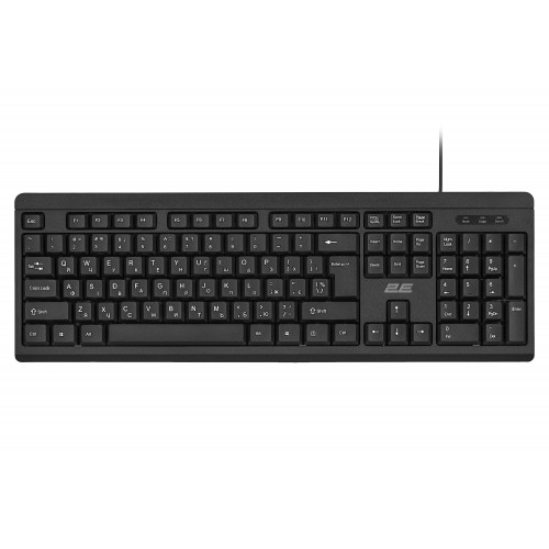 2E Клавіатура мембранна KS108 104key, USB-A, EN/UK, чорний 2E Клавіатура мембранна KS108 104key, USB-A, EN/UK, чорний