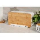 ARDESTO Хлібниця Midori 33х13х18см, метал, бамбук, білий ARDESTO Хлібниця Midori 33х13х18см, метал, бамбук, білий