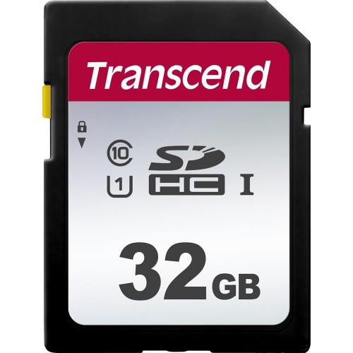 Transcend SDXC/SDHC 300S[Карта пам'яті SD 32GB C10 UHS-I R100/W20MB/s]