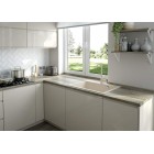 Deante Змішувач для кухні Milin, довж.виливу - 185мм, поворотний, 1 важіль, білий Deante Змішувач для кухні Milin, довж.виливу - 185мм, поворотний, 1 важіль, білий