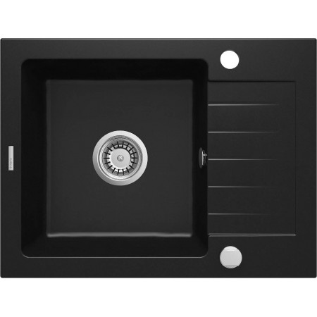 Deante Мийка кухонна Zorba, граніт, прямокутник, з крилом, 5