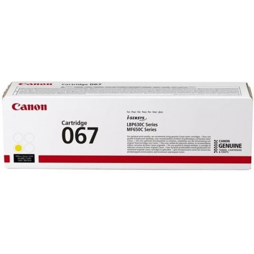 Canon Картридж 067 MF651Cw/MF655Cdw/MF657Cdw/LBP631Cw/LBP633Cdw Yellow (1350 стор.) Canon Картридж 067 MF651Cw/MF655Cdw/MF657Cdw/LBP631Cw/LBP633Cdw Yellow (1350 стор.)