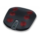 Beurer Масажер для спини та ніг, від мережі, 2,16кг, 18 головок шиацу, 3 швидкості, підігрів, чорний