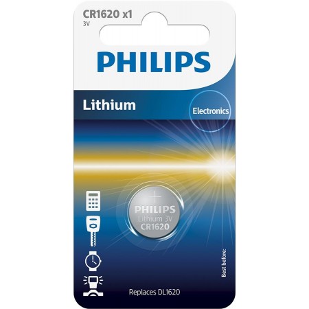 Philips Батарейка літієва CR 1620 блістер, 1 шт