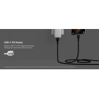 Belkin Кабель USB-С - USB-C плетений, силіконовий, з ремінцем на магніті, 1м, чорний Belkin Кабель USB-С - USB-C плетений, силіконовий, з ремінцем на магніті, 1м, чорний