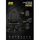2E Gaming Ігрове крісло HEBI Black/White