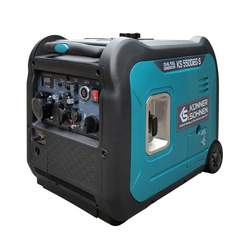Könner & Söhnen Генератор газово-бензиновий інверторний KS 5500iEG S, 230В, 5.5кВт, електростартер, 52.5кг