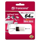 Transcend Накопичувач 64GB USB 3.1 Type-A + Type-C 890 R90/W30MB/s