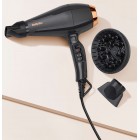BaByliss Фен Air Pro, 2200Вт, 2 режими, дифузор, іоніз-я, хол. обдув, чорний