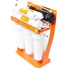 Фільтр зворотного осмосу Ecosoft Absolute з мінералізатором та помпою на станині, мембрана 75gpd DuPont, дренаж 1:1