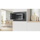 Bosch Мікрохвильова піч вбудована, 20л, електр. управл., 800Вт, дисплей, чорний/нержавійка