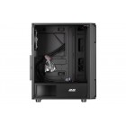 2E Gaming Корпус Hexagon G338 без БЖ 2xUSB3.0, 1xUSBType-C, 3x120мм ARGB, 1x120мм, VGA 330мм, LCS ready, HUB, TG Side Panel, ATX, чорний