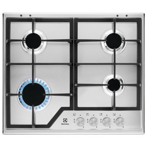Electrolux Варильна поверхня газова, 60см, чавун, нерж