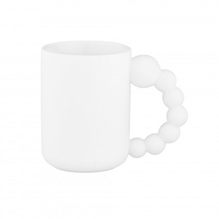 ARDESTO Чашка Bubbles, 500мл, порцеляна, білий