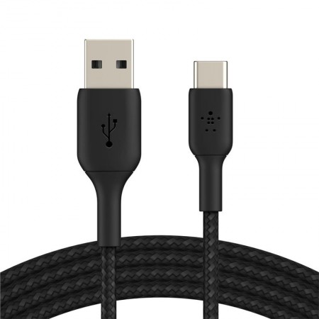 Belkin USB-A - USB-С, BRAIDED[2m, black]