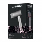 ARDESTO Фен Pink Touch, 1600Вт, 2 швидкості, 3темп.режими, іонізація, дифузор, магнітні насадки, сірий+рожевий