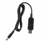 2E Кабель USB-A > DC 5.5х2.5мм живлення 1м, 9В/1A, чорний 2E Кабель USB-A > DC 5.5х2.5мм живлення 1м, 9В/1A, чорний