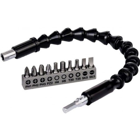 Bosch Набір біт 10 шт з гнучким подовжувачем 300мм