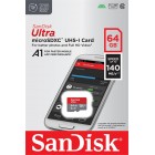 SanDisk Карта пам'яті microSD 64GB C10 UHS-I R140MB/s Ultra