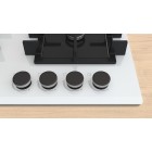Bosch Варильна поверхня Bosch газова на склі, 60см, чавун, білий
