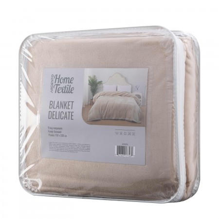 ARDESTO Покривало Delicate 160х200см, 100% поліестер, бежеви